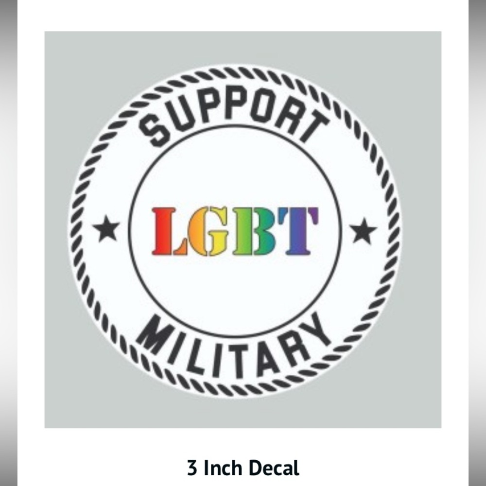 Support LGBT+ Military Sticker